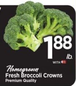 Tops Homegrown Fresh Broccoli Crowns offer