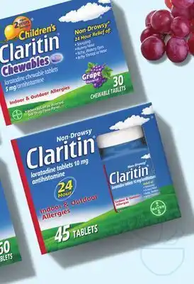Rite Aid Adult claritin, children's, or claritin-d offer