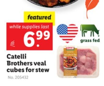 Lidl Catelli brothers veal cubes for stew offer