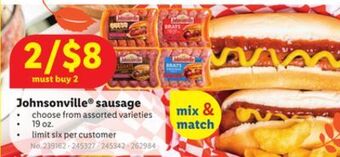 Lidl Johnsonville® sausage offer
