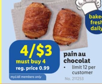 Lidl Pain au chocolat offer
