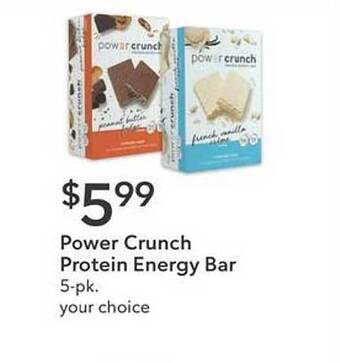 Publix Power crunch protein energy bar offer