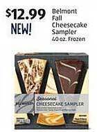 Aldi Belmont fall cheesecake sampler offer
