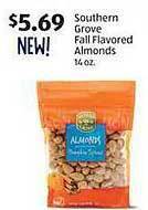 Aldi Southern grove fall flavored almonds offer