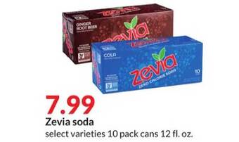 Hy-Vee Zevia soda offer