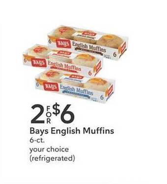 Publix Bays english muffins offer
