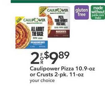 Publix Caulipower pizza or crusts offer