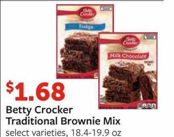 Fareway Betty crocker traditional brownie mix offer