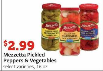 Fareway Mezzetta pickled peppers & vegetables offer
