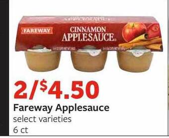 Fareway Fareway applesauce offer