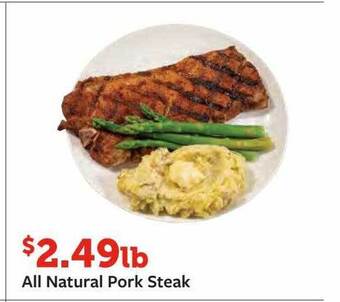 Fareway All natural pork steak offer