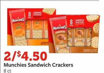 Fareway Munchies sandwich crackers offer
