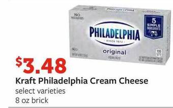 Fareway Kraft philadelphia cream cheese offer