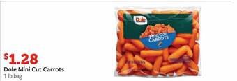 Fareway Dole mini cut carrots offer