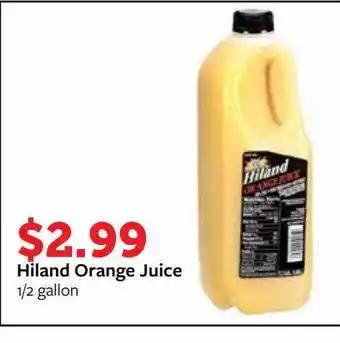 Fareway Hiland orange juice offer