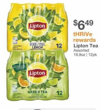 Kinney Drugs Lipton tea offer