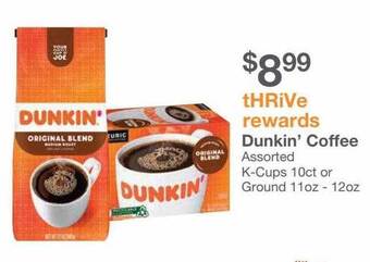 Kinney Drugs Dunkin' coffee offer