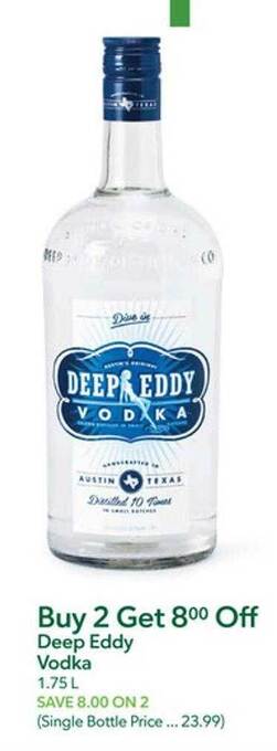 Publix Deep eddy vodka offer