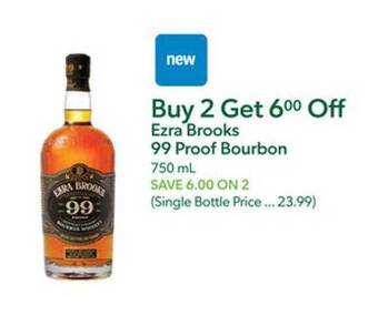 Publix Ezra brooks 99 proof bourbon offer