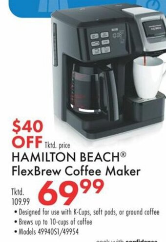 Boscov's Hamilton Beach FlexBrew Coffee Maker offer