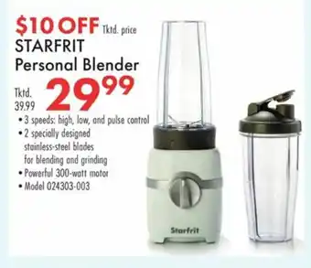 Boscov's Starfrit Personal Blender offer