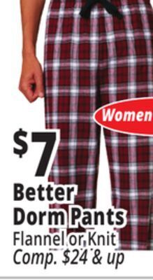 Ocean State Job Lot Better dorm pants offer