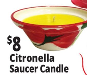Ocean State Job Lot Citronella saucer candle offer