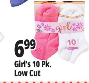 Ocean State Job Lot Girl's 10 pk. low cut offer