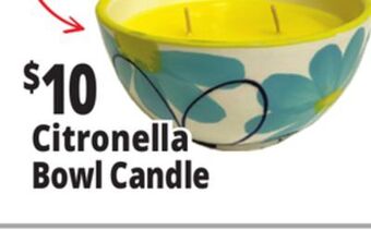 Ocean State Job Lot Citronella bowl candle offer