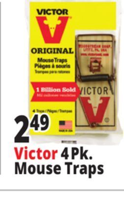 Ocean State Job Lot Victor 4pk. mouse traps offer