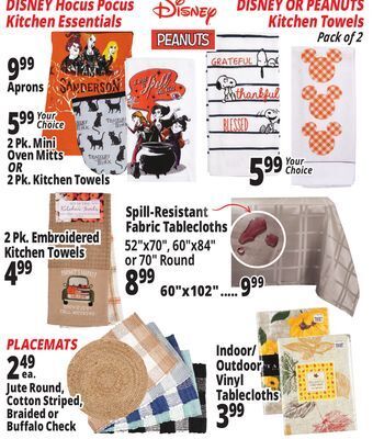 Ocean State Job Lot Disney kitchen accessories offer