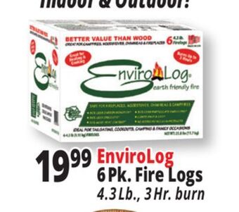 Ocean State Job Lot Enviro-log earth friendly firelog, 6-pack offer