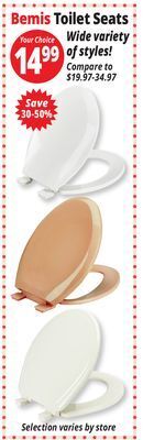 Ocean State Job Lot Bemis toilet seats offer