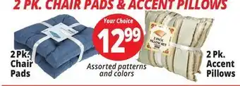 Ocean State Job Lot 2 pk. chair pads & accent pillows offer