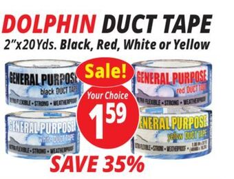 Ocean State Job Lot Dolphin duct tape offer