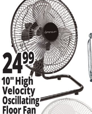 Ocean State Job Lot Penguin 10" high velocity desk fan offer