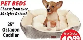 Ocean State Job Lot Pet beds 25" octagon offer