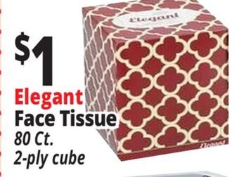 Ocean State Job Lot Elegant face tissue, 1 box offer