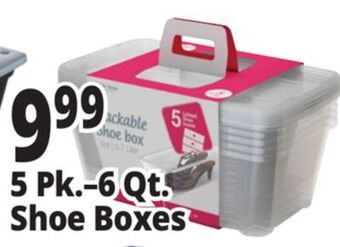 Ocean State Job Lot 5 pk.–6 qt. shoe boxes offer