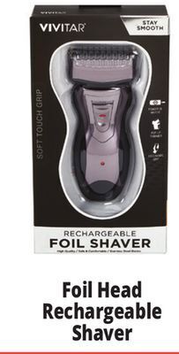 Ocean State Job Lot Vivitar stay smooth rechargeable foil shaver offer