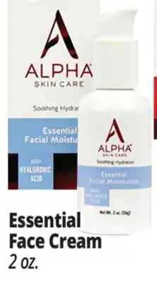 Ocean State Job Lot Alpha essential face cream offer