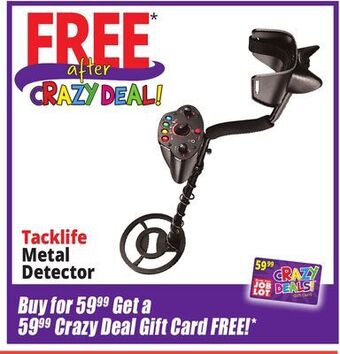Ocean State Job Lot Tacklife metal detector offer