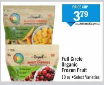 Price Chopper Full circle organic frozen fruit offer