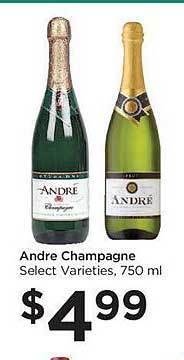 Food 4 Less André champagne offer