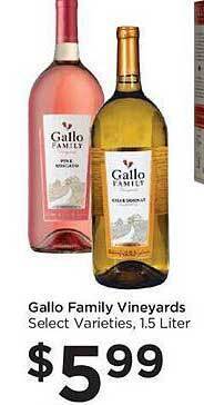 Food 4 Less Gallo family vineyards offer