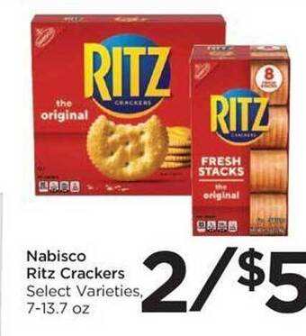 Food 4 Less Nabisco ritz crackers offer