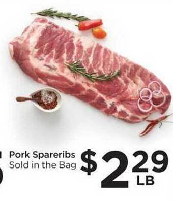 Food 4 Less Pork spareribs offer