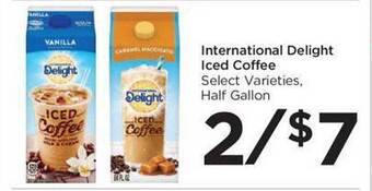 Food 4 Less International delight iced coffee offer