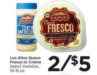 Food 4 Less Los altos queso fresco or crema offer