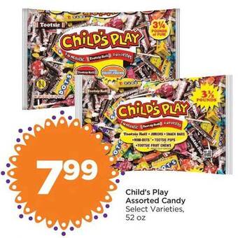 Food 4 Less Child's play candy offer